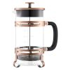 VEVOR French Press Coffee Maker, 34 Ounce 1 Liter Borosilicate Glass Coffee Press Tea Maker with Stainless Steel Filter