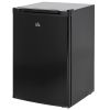 HOMCOM 3 Cu Ft Small Upright Freezer Black Adjustable Thermostat Reversible Door for Apartments