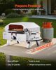 VEVOR Outdoor Pizza Oven, 13 in Gas Fired Pizza-Maker, Portable Outside Gas Oven with Thickened Cordierite Pizza-Stone, and Built-in Thermometer