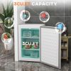 HOMCOM Upright Freezer, 3 Cu Ft Small Freezer with Reversible Single Door, Adjustable Thermostat for Home, Apartment, White