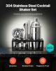 Cocktail Shaker Set 13 Pcs Bar Tool Set Stainless Steel Bartender Kit Silver