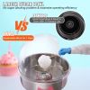 VEVOR Electric Cotton Candy Machine Cart with Bubble Cover Shield, 1000W Commercial Floss Maker with Stainless Steel Bowl, Sugar Scoop and Drawer