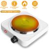 1500W Electric Single Burner Portable Heating Hot Plate Stove Countertop RV Hotplate with Non Slip Rubber Feet 5 Temperature Adjustments