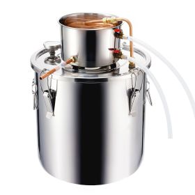 Moonshine Still 8 Gal Water Wine Alcohol Distiller Brewing Kit Stainless Steel (Default: Default)